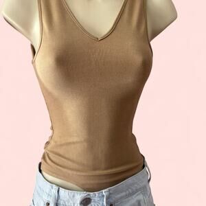 Lightly used brown ribbed